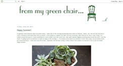 Desktop Screenshot of frommygreenchair.blogspot.com