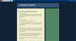 Desktop Screenshot of indonesianphotografer.blogspot.com