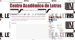 Desktop Screenshot of letras-ufrj.blogspot.com