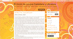 Desktop Screenshot of elrincondelenguacastellana.blogspot.com