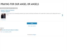 Tablet Screenshot of praying4ourangel.blogspot.com