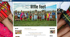 Desktop Screenshot of hislittlefeet.blogspot.com