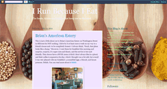 Desktop Screenshot of irunbecauseieat.blogspot.com