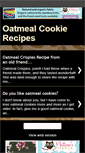 Mobile Screenshot of oatmealcookierecipes.blogspot.com