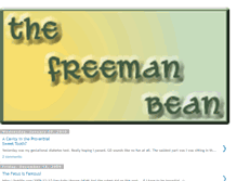 Tablet Screenshot of freemanbean.blogspot.com