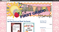 Desktop Screenshot of ohfirstgradefriends.blogspot.com