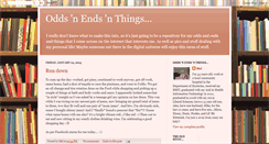 Desktop Screenshot of oddsnendsnthings.blogspot.com