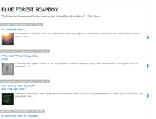 Tablet Screenshot of blueforestsoapbox.blogspot.com