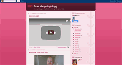 Desktop Screenshot of evasshoppingblogg.blogspot.com
