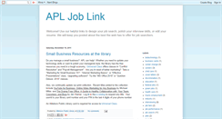 Desktop Screenshot of apljobsearch.blogspot.com