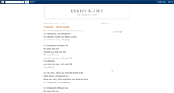 Desktop Screenshot of lyrics-music-library.blogspot.com