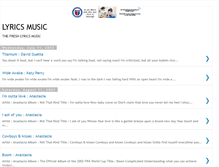 Tablet Screenshot of lyrics-music-library.blogspot.com