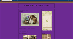 Desktop Screenshot of blackberrycrowsprims.blogspot.com