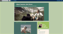 Desktop Screenshot of cameronjbrown.blogspot.com