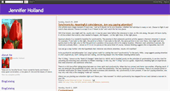 Desktop Screenshot of jenniferholland.blogspot.com