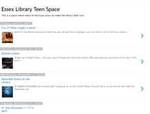 Tablet Screenshot of essexlibraryteenspace.blogspot.com