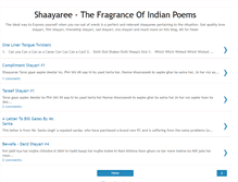 Tablet Screenshot of indo-shaayaree.blogspot.com