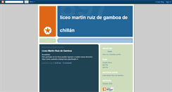 Desktop Screenshot of liceomartinruizdegamboa.blogspot.com