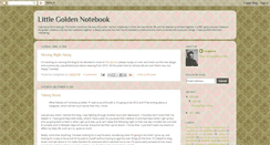 Desktop Screenshot of littlegoldennotebook.blogspot.com