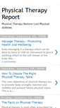 Mobile Screenshot of physicaltherapyreport.blogspot.com