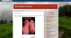 Desktop Screenshot of myknittingjourney-robin.blogspot.com