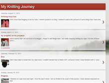 Tablet Screenshot of myknittingjourney-robin.blogspot.com