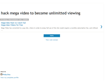 Tablet Screenshot of hackmegavideounlimitted.blogspot.com