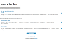 Tablet Screenshot of linuxgambas.blogspot.com