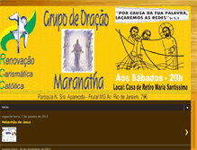 Tablet Screenshot of grupodeoracaomaranatha.blogspot.com
