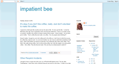 Desktop Screenshot of impatientbee.blogspot.com