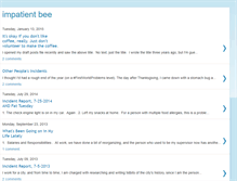 Tablet Screenshot of impatientbee.blogspot.com