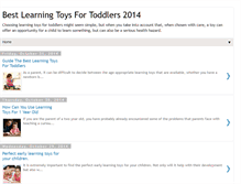 Tablet Screenshot of learningtoysfortoddlers.blogspot.com