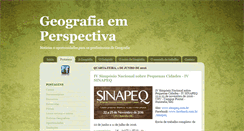 Desktop Screenshot of geografiaemperspectiva.blogspot.com