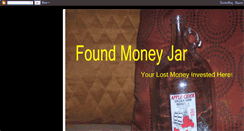 Desktop Screenshot of foundmoneyjar.blogspot.com