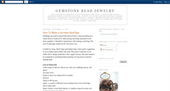 Desktop Screenshot of gemstonebeadjewelry.blogspot.com