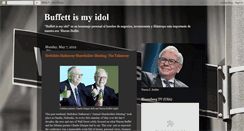 Desktop Screenshot of buffettismyidol.blogspot.com