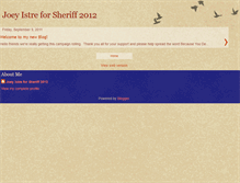 Tablet Screenshot of joeyistreforsheriff2012.blogspot.com