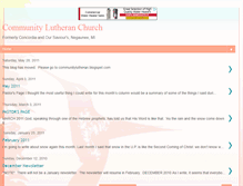 Tablet Screenshot of communitylutheranchurch.blogspot.com