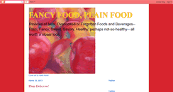Desktop Screenshot of fancyfoodplainfood.blogspot.com