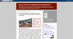 Desktop Screenshot of desenvolvimentoecologico2.blogspot.com