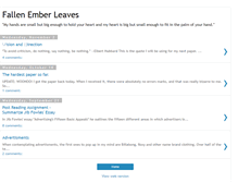Tablet Screenshot of fallenemberleaves.blogspot.com