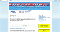 Desktop Screenshot of newlaunchbloggerproducts.blogspot.com