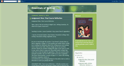 Desktop Screenshot of essentialsofwriting.blogspot.com
