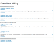 Tablet Screenshot of essentialsofwriting.blogspot.com