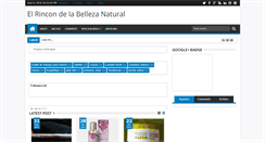 Desktop Screenshot of elrincondelabellezanatural.blogspot.com