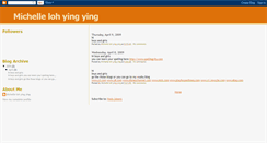 Desktop Screenshot of michellelohyingying.blogspot.com