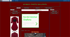 Desktop Screenshot of animalsphotogalleries.blogspot.com