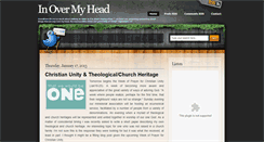 Desktop Screenshot of in-overmyhead.blogspot.com