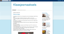 Desktop Screenshot of klaasjesmaaksels.blogspot.com