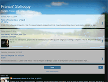 Tablet Screenshot of francissoliloquy.blogspot.com